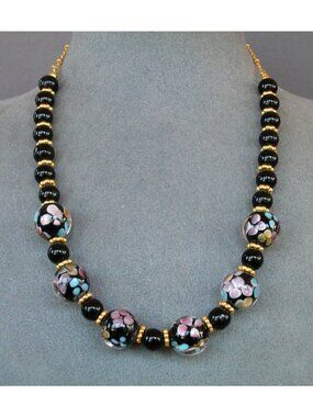 Murano Millefiori Venetian Necklace & Earrings